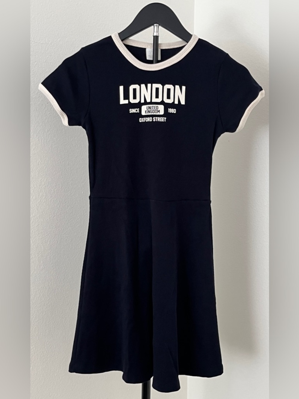🇬🇧 Zara “London” Ribbed Dress | Cool Girl City Teen Style 🖤✨ Size 13–14Y